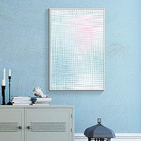 Floating Framed for Living Room Bedroom Abstract Geometric...