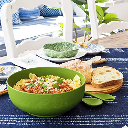 Bamboo Salad Serving Bowl Set with Lid and Utensils Cute Wooden Bowl