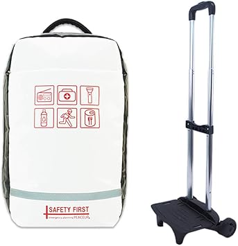 Amazon Peaceup ピースアップ キャリー付き オシャレで凄い 防災リュック Safety First Peaceup バッグ