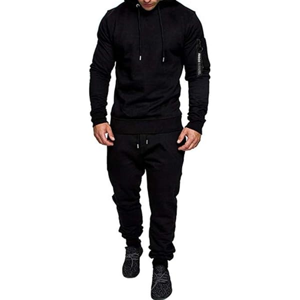 RIFLESSI Men's Athletic Sports Casual 2 Piece Solid Color