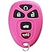 KeylessOption Keyless Entry Remote Start Control Car Key Fob Replacement for 22733524-Pink