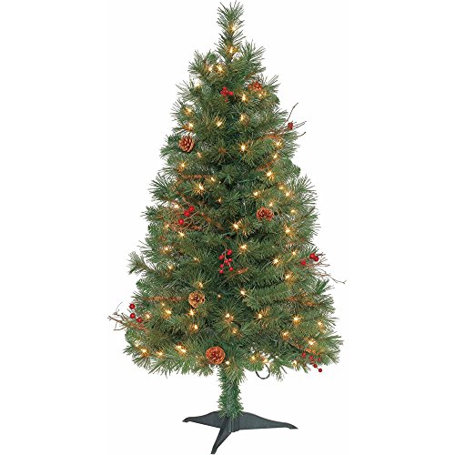 Pre-Lit 4 Feet Chester Pine Clear Lights