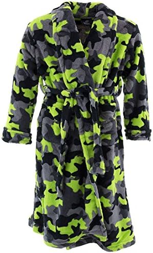 MacHenry Originals Big Boys' Green Gray Camo Bathrobe L/10-12