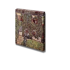 Forsthaus in Weissenbach II 1914 by Gustav Klimt - Canvas Print Wall Art Famous Oil Painting Reproduction - 12" x 12"