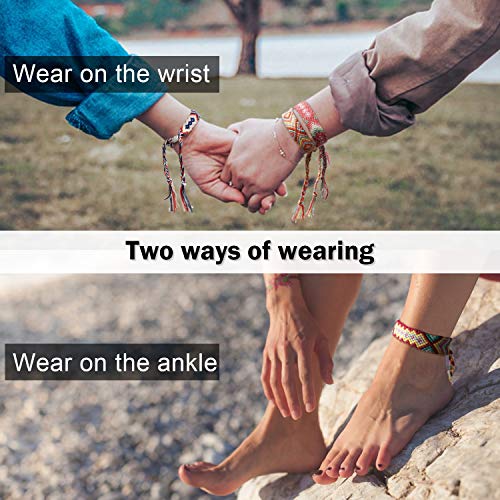 image for SYOSIN-HL SYOSIN Nepal Woven Friendship Bracelets, Colored Braided Bra