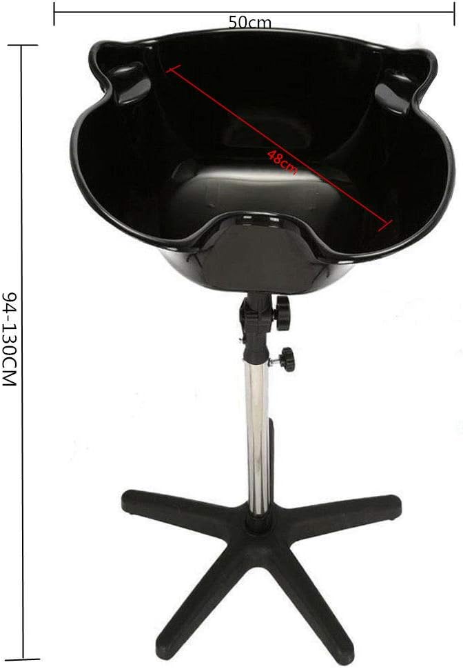 Height Adjustable Shampoo Basin Sink Stand w/Drain Hose, Portable Shampoo Hairdresser Hairdressing Back Wash Bowl Barber Backwash Sink Beauty Salon Tub Equipment: Kitchen & Dining