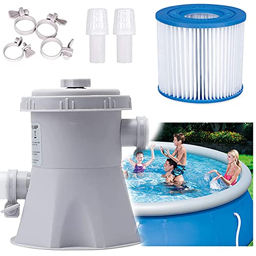 DFSETOGO Pool Filter Pumps Above Ground Clear Cartridge Filter Pump