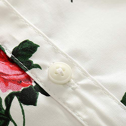 Clothful  Toddler Baby Boy Gentleman Suit Rose Bow Tie T-Shirt Shorts Pants Outfit Set (12-18Months, Red) - Thumbnail 5