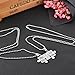 Comelyjewel Jigsaw Shape Bff Lettering Stainless Steel Necklace Pendant Set