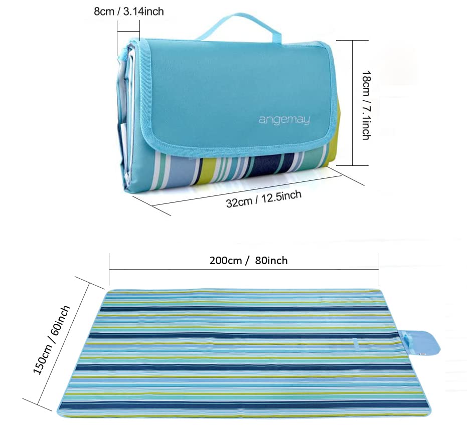 Angemay Outdoor & Picnic Blanket Extra Large Sand Proof and Waterproof