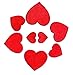 Iron-on Heart Patches (Set of 8) - Embroidered Appliques, Repair and Decorate Clothing, Jeans, Shirts - by Beaulegan