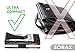 Minimalist Slim Wallet for Men - Carbon Fiber Wallets For Men RFID Blocking - Credit Card Holder with Aluminum Money Clip (Carbon Fiber Black)