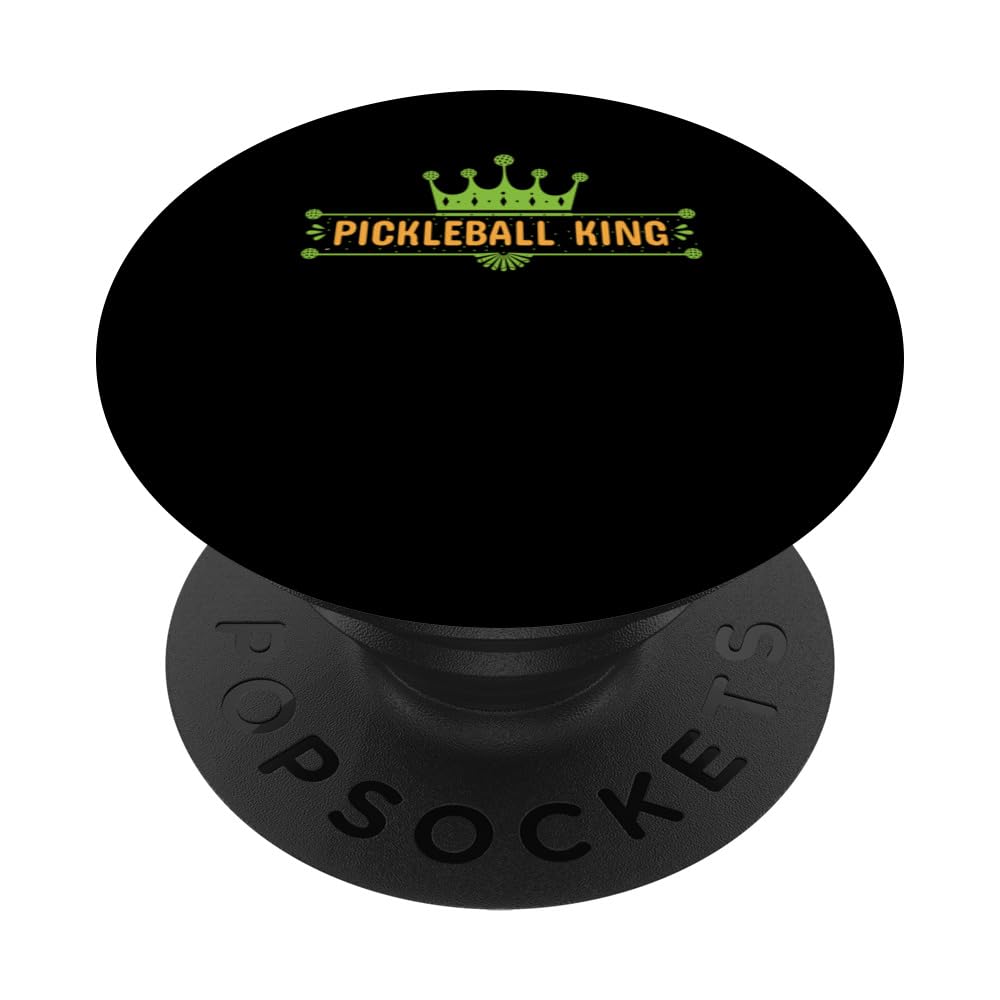 Pickleball King Pickleball Court Tournament Player PopSockets Swappable PopGrip