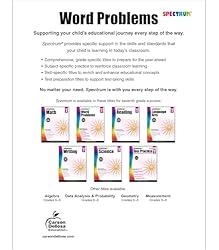 Spectrum Word Problems 7th Grade Math