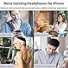Earphones for iPhone 12, In-Ear Headphones for iPhone 7 Noise Isolating Stereo Earbuds with Mic Compatible with iPhone…