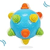 DQTYE Baby Bouncing Jumping Sensory Ball Music Shake Dancing Ball Activation Developmental Toy for Boy and Girl