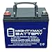 Mighty Max Battery 12V 35AH Gel Battery for Pride Mobility Jazzy 1113-2 Pack Brand Product