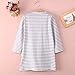 Magical Baby Little Girls Spring Fall Winter Cotton Long Sleeve Striped Hedgehog Applique A-line Dress 4-5T