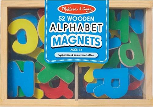 melissa & doug wooden magnetic alphabet puzzle book