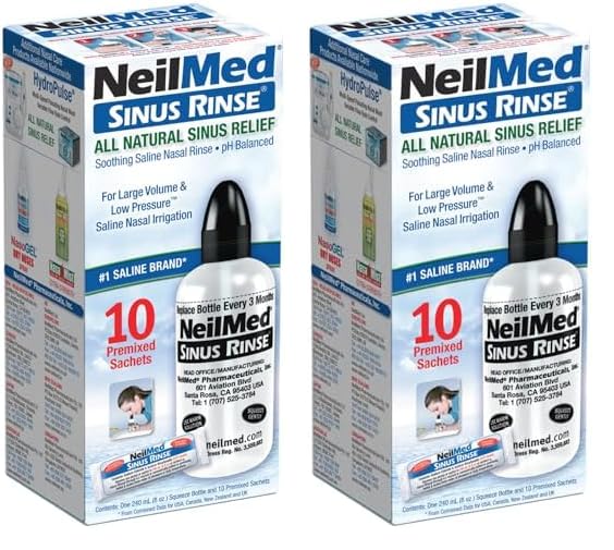 Neilmed SinusRinse All Natural Sinnus Relief 10 Sachets (Pack of 2)