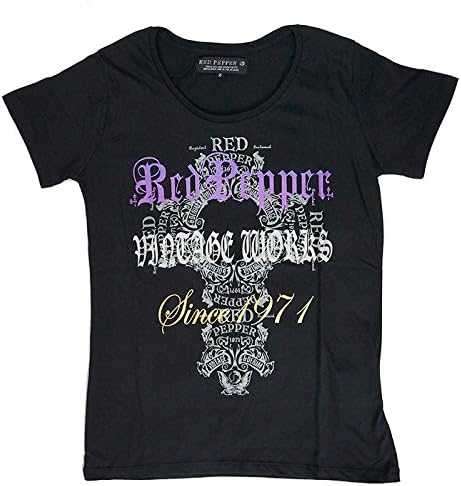 Amazon レッドペッパージーンズ Redpepper 正規品 51lt 24 ブラック 3 L サイズ 半袖 Tシャツ レディース グリッターロゴ ブラック 黒 ホワイト 白 ブランド トップス ロックテイスト レディースファッション Tシャツ カットソー 通販