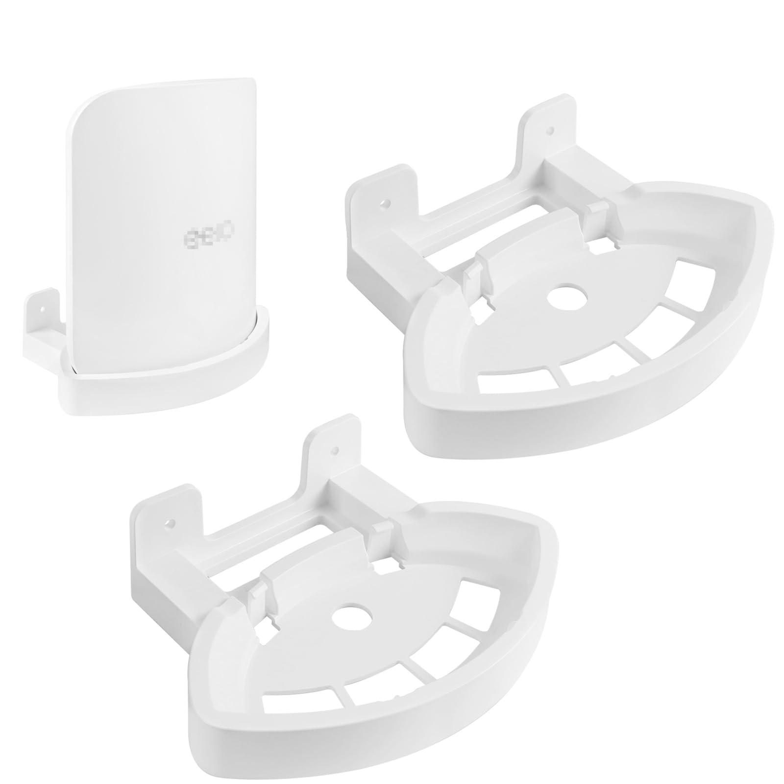 UIQELYS Wall Mount Bracket for eero Max 7 WiFi, Stability ABS Holder Stand, Easy Installation, Cable Management No Messy Wires, Space Saving (2)