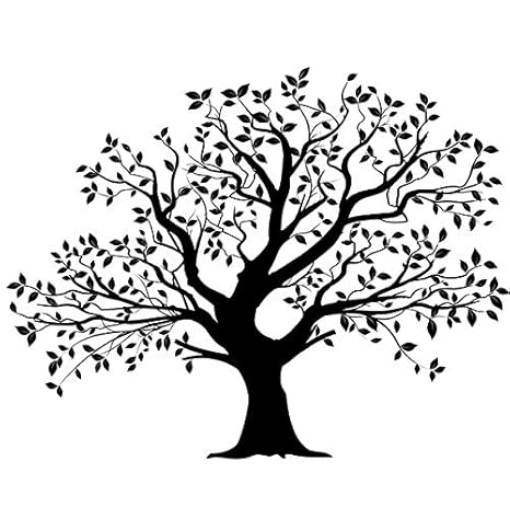 Big Oak Tree Reusable Stencil A3 A4 A5 & Bigger Sizes Shabby Chic Wall