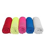 Cooling Towel, Ice Sports Towel, Stay Cool with 40''×12'' Microfiber Towel for All Activities, Keep Cool with Chilly Towel and Use it As Yoga Towel, Fitness Towel, Gym Towel, Golf Towel/Waterproof Bag