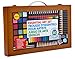 Alex Artist Stduio Portable Essential Art Supplies with Wood Carrying Case Kids Art and Craft Activity