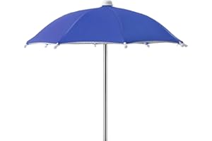 GNODRY Squirrel Picnic Table Feeder Replacement Mini Umbrella for Outside (Dark-Blue)