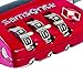 Samsonite Luggage 3 Dial Travel Sentry Cable Lock, Red Pepper, One Size
