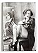 Woman Painting Fridge Magnet (2 x 3 inches)