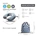 Travel Pillow Memory Foam Airplane Comfortable U Shape Neck Pillow with Bag, Grey