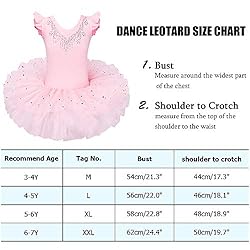 BAOHULU Ballet Leotards for Girls Full Skirted