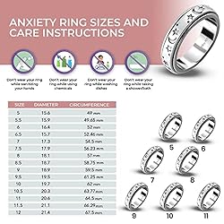 Shop LC 925 Sterling Silver Fidget Ring Men Spinner
