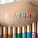 Glitter Eyeliner Liquid Eyeshadow 10 Colors Highlighter Brighten Concealer Face Eye Cosmetic Glow Shimmer Makeup Glitter Brighten Pigments Makeup Cover Perfection Tip Concealer for women (10 Pcs)