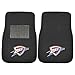FANMATS 17612 Oklahoma City Thunder 2-Piece Embroidered Team Logo Car Mat Set, Front Row Automotive Floor Mats