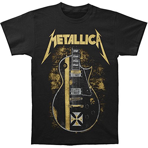 Metallica Men's Hetfield Iron Cross Guitar T-shirt XX-Large Black