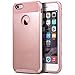 ULAK iPhone 6s Case, iPhone 6 Case, Hybrid Slim Case with Hard PC and Inner Rubber Cover for Apple iPhone 6S 4.7 Inch & iPhone 6 4.7 Inch Device (Rose Gold)
