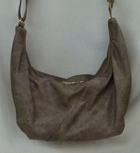 Medium Leather Hobo Sling Bag with built in wallet from Grizzly Creek by Debbie - light brown