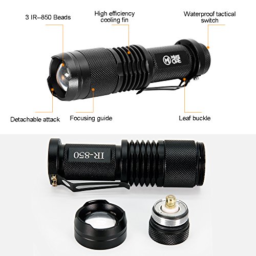 4 Infrared+5W+850nm+Flashlight+Invisible