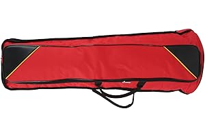01 02 015 Trombones Bags, 87cm Length Durable Portable Trombone Bag Case Protective for Tenor Trombone(red)