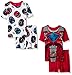 Power Rangers Big Boys Cotton 4-Piece Pajama Set-pr, Red, 8