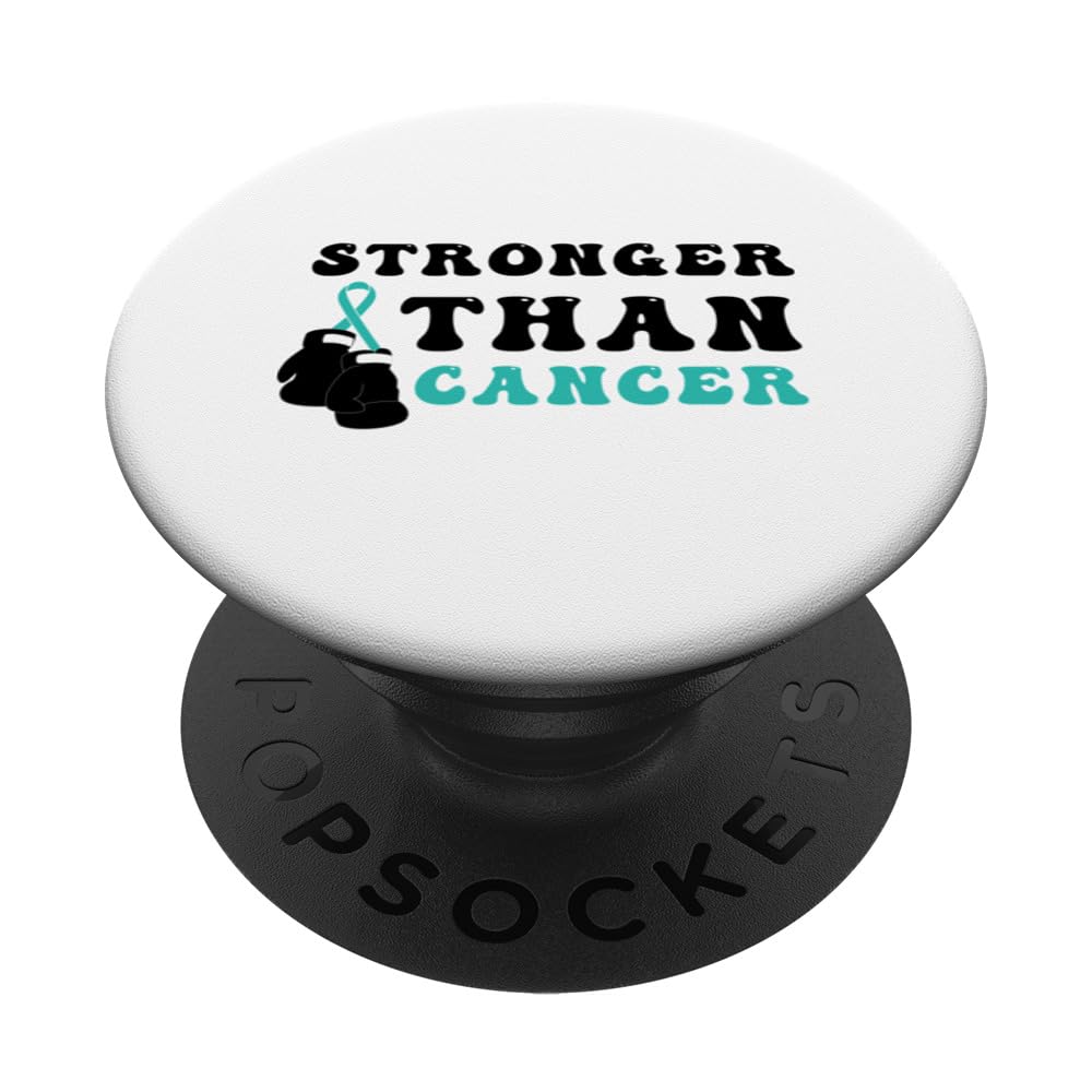 Ovarian cancer awareness stronger than cancer PopSockets Swappable PopGrip