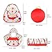 Kids Play Tent 3 In 1, Tunnel Ball Pit and Game House Combined Together, Develop Child Intelligence Loss of Children'S Energy Libre Mother Hands Easy To Carry and Fold Suitable for 1-6 Years Old