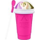 500ML Slushie Maker Cups, Magic Quick Frozen Smoothies Cup for Homemade Milk Shake Ice Cream Makers, Cooling Cups, Double Layer Squeeze Slushy Cup, Birthday Gifts for Mom Dad, Boy, Girls