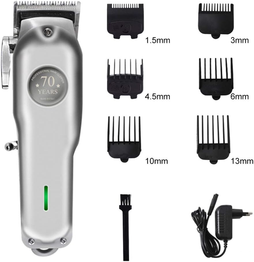 HLDWXN Cordless Hair Clipper Men Oil Head Carving Gradient Professional Oil Head Electric Hair Clipper LCD Hair Salon Hair Clipper Razor Electric Hair Clipper Household Trimmer,Ordinary