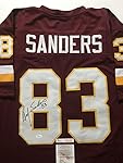 Autographed/Signed Ricky Sanders Washington Redskins Burgundy Football Jersey JSA COA