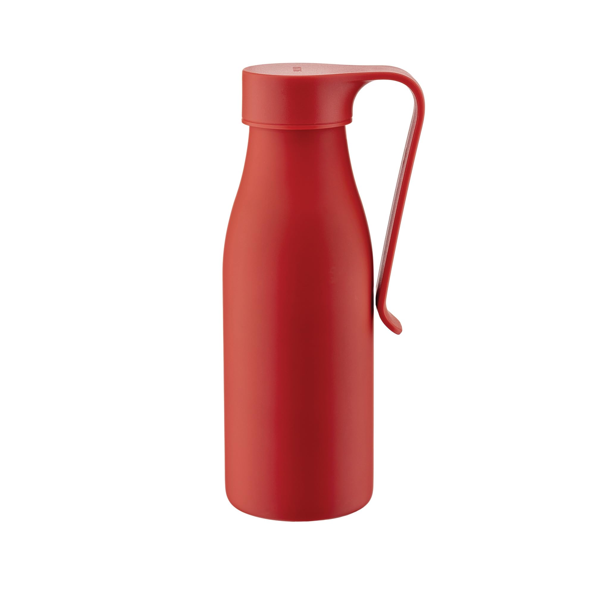 Alessi Away AST01 R - Double Wall Thermo Insulated Bottle with Infuser and Filter, in Colored 18/10 Stainless Steel, 500 ml, Red