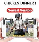 [NEW UPGRADED] Alquar PUBG Mobile/Fortnite/Rules of Survial Mobile Game Controller, Shoot and Aim Fire Trigger Keys L1R1, for iPhone Android
